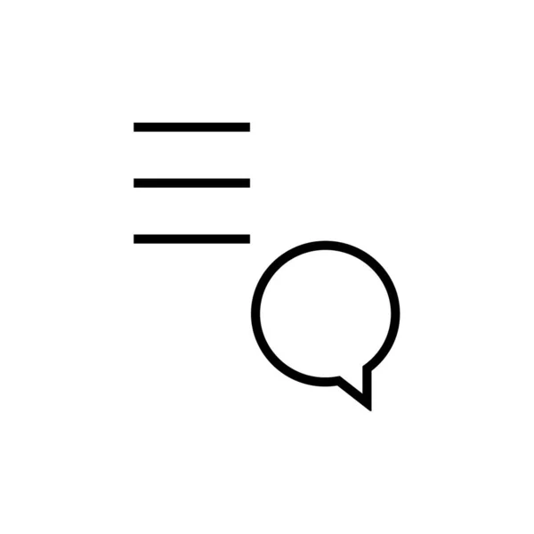 Chat Blase Symbol Vektor Illustration Design — Stockvektor