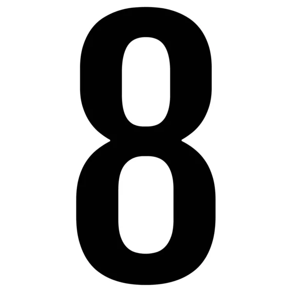 Номер Один Чёрных Цифр — стоковый вектор