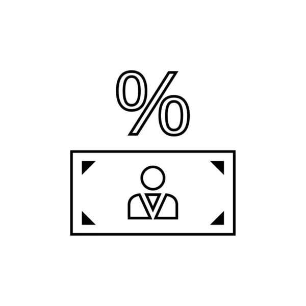 Negocio Finanzas Icono Vector Ilustración — Vector de stock
