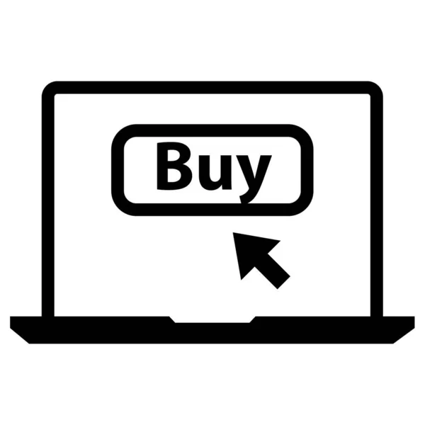 Kereskedelem Vásárlás Ikon Koncepció Vektor Illusztráció — Stock Vector