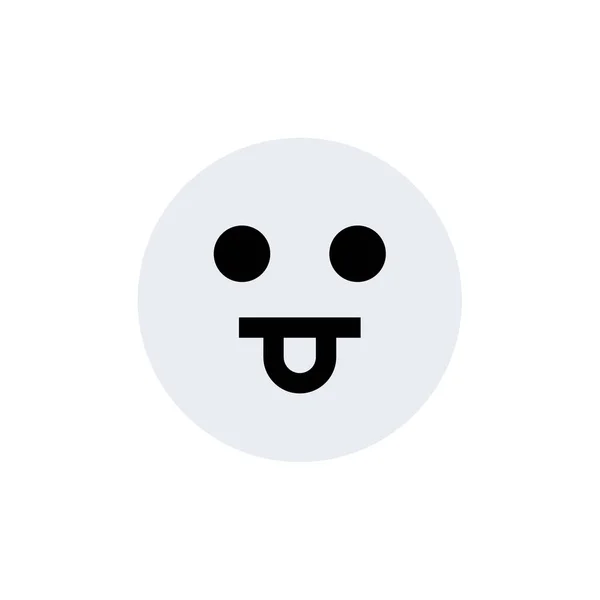 Ansikte Emoticon Ikon Vektor Illustration — Stock vektor