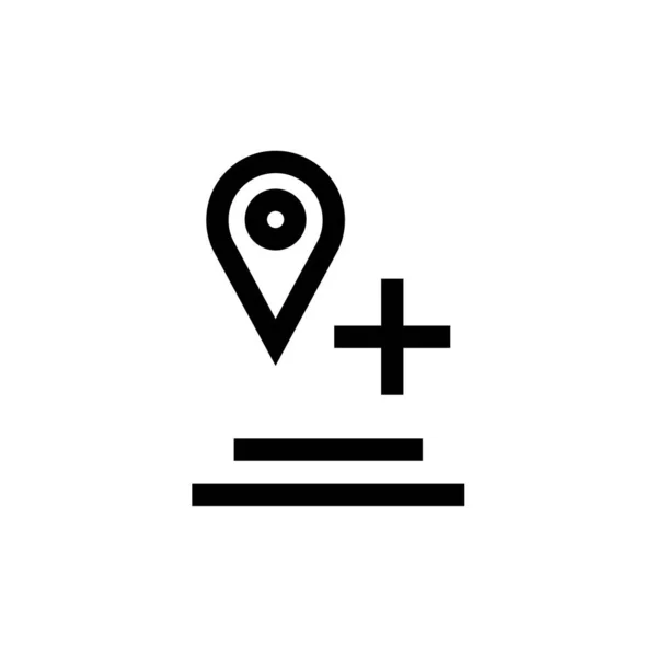 Gps Ikon Navigációs Szimbólum Egyszerű Tervezés — Stock Vector