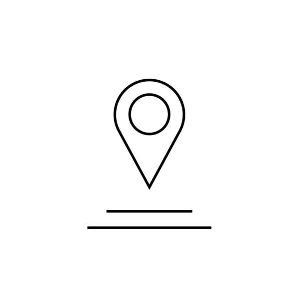 Ikona Gps Navigační Symbol Jednoduchý Design — Stockový vektor