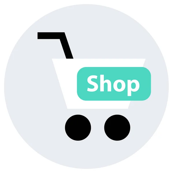 Commerce Und Shopping Ikone Konzept Vektor Illustration — Stockvektor