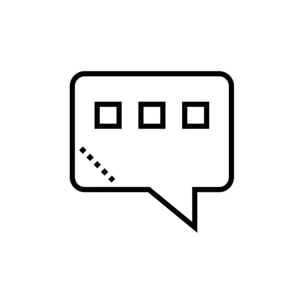 Mensagem Texto Ícone Vetor Ilustração Design — Vetor de Stock