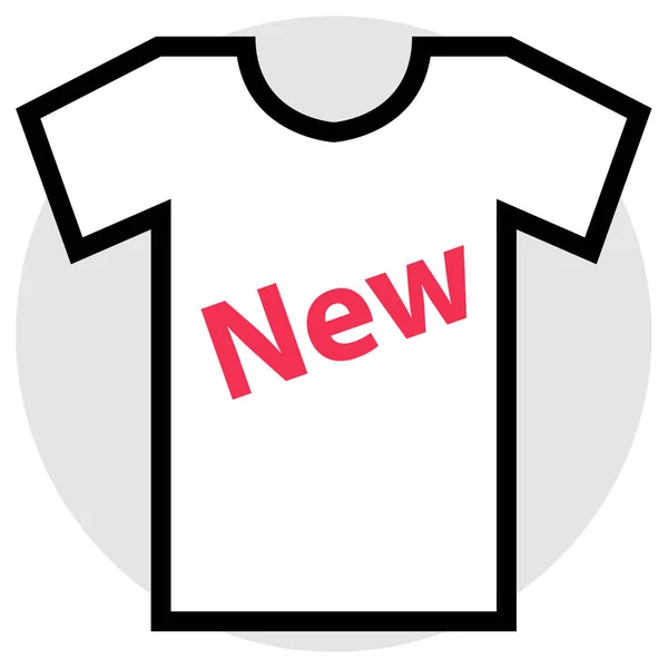 Yeni Tişört Web Simgesi — Stok Vektör