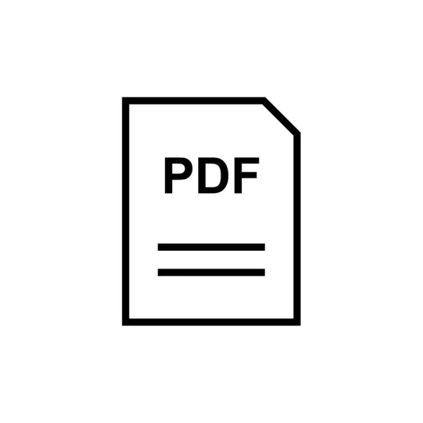 Pdf Erweiterung Dokumentname — Stockvektor