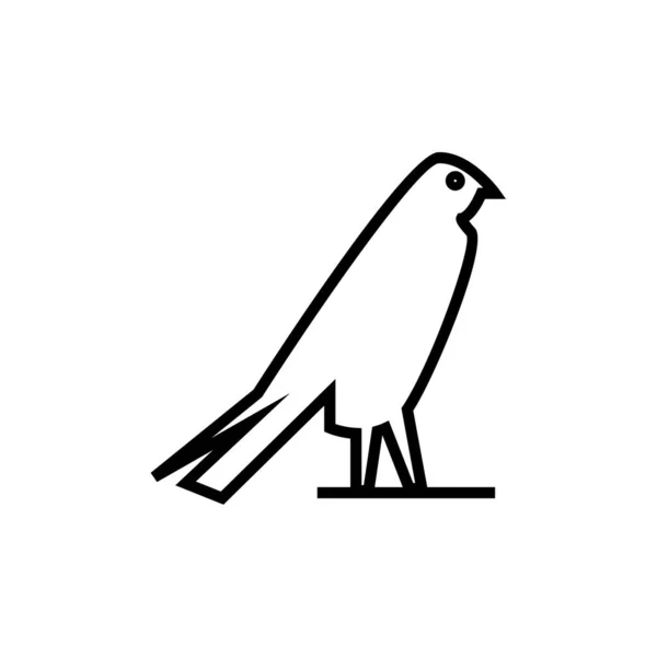 Vektorillustration Des Vogelsymboldesigns — Stockvektor
