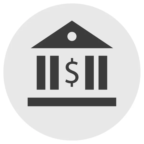 Vektor Illustration Modern Bank Ikon Logotyp — Stock vektor