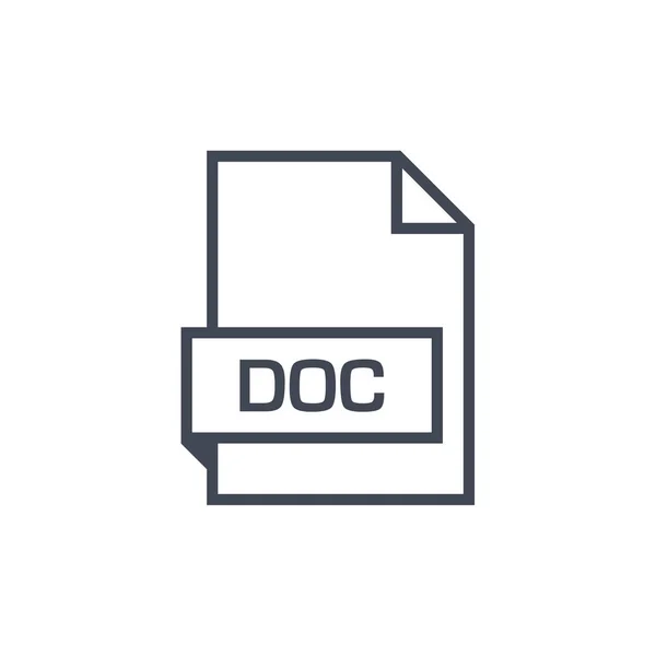Docファイル名拡張子ドキュメント — ストックベクタ
