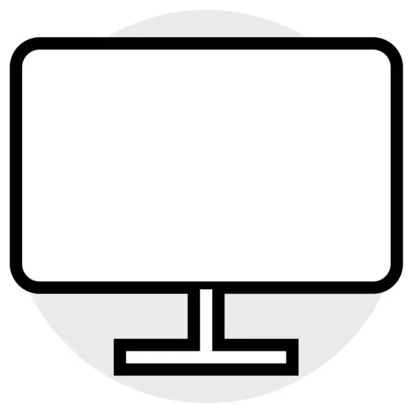 Computerbildschirm Isoliert — Stockvektor
