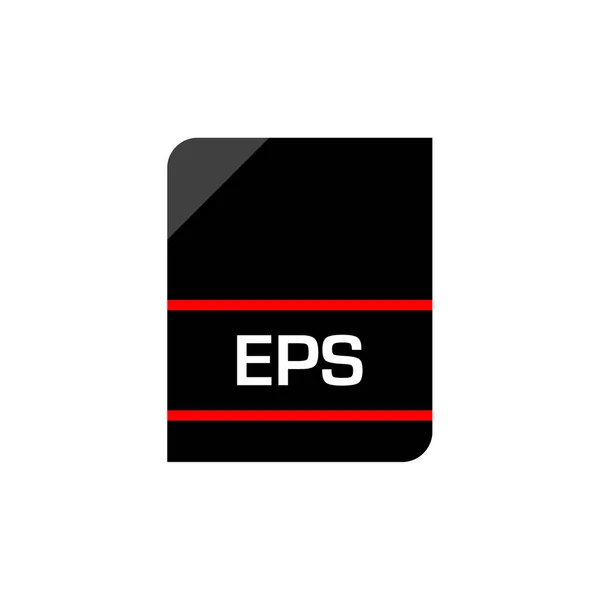 Eps Εικονίδιο Μορφή Αρχείου Διανυσματική Απεικόνιση Απλό Σχεδιασμό — Διανυσματικό Αρχείο