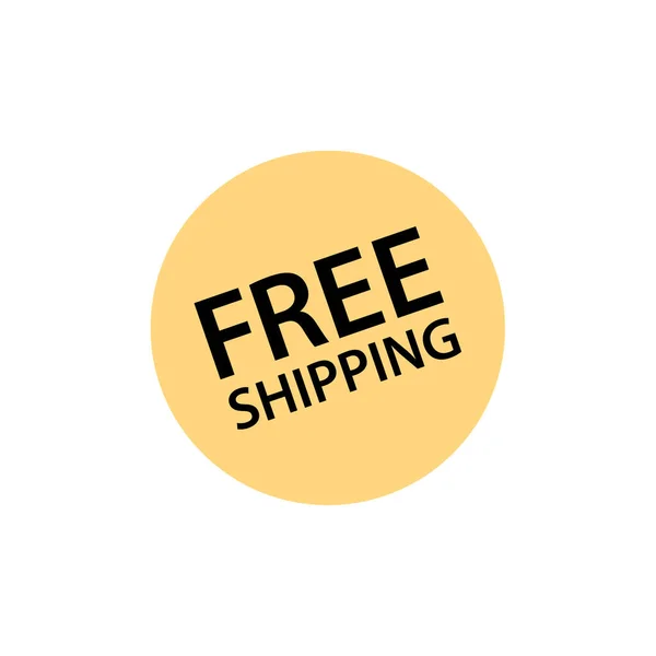 Free Shipping Label Vector Illustration — Stock Vector