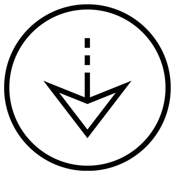 Vector Ilustración Flecha Navegación Icono Moderno — Archivo Imágenes Vectoriales