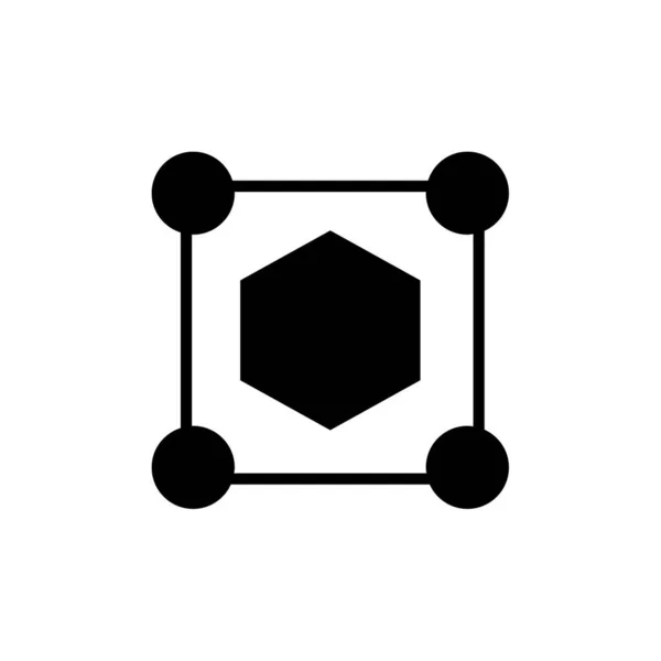 Icono Del Cubo Ilustración Del Vector — Vector de stock