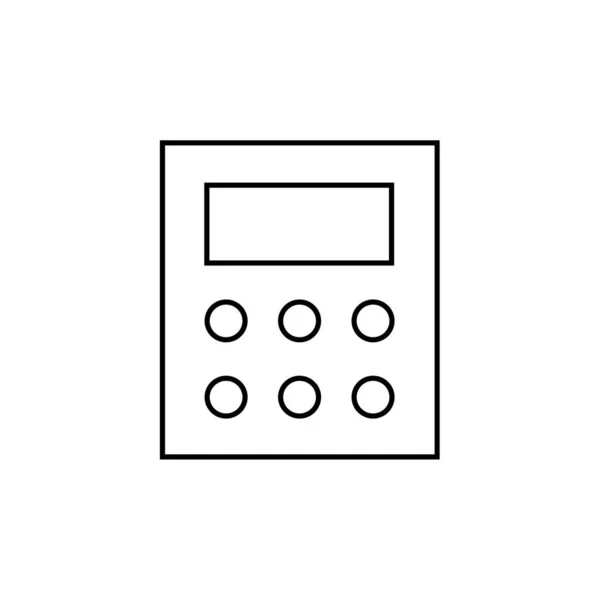 Ikona Kalkulatora Projekt Ilustracji Wektorowej — Wektor stockowy