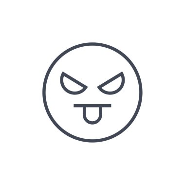 yüz simgesi, vektör illüstrasyonu 