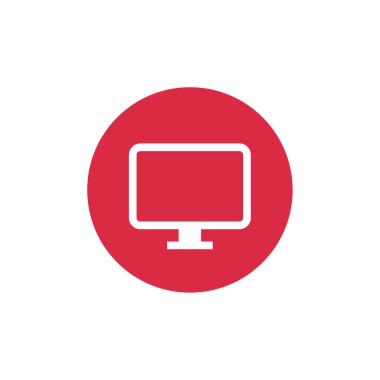 Bilgisayar ekranı. vektör illüstrasyonu 