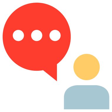 konuşma simge vektör çizim