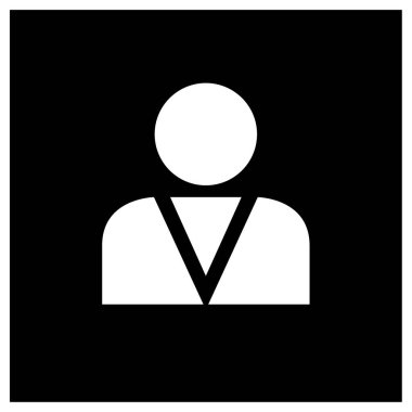 Kullanıcı profil simgesi vektör resimleme arkaplanı 