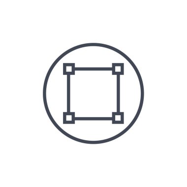 Beyaz arkaplanda izole edilmiş vektör yaratıcı soyut tasarım simgesi  