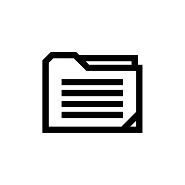 Beyaz arkaplanda modern dizin simgesi, vektör illüstrasyonu