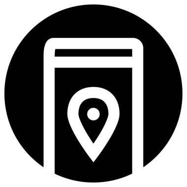 Navigasyon simgesi vektör çizim logosu     