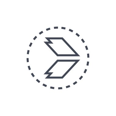 ok simgesi vektör illüstrasyonu   