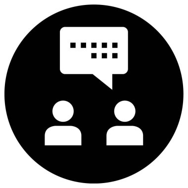 konuşma simge vektör çizim