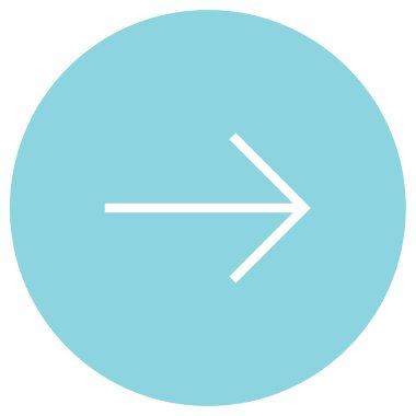 Sağ ok yuvarlanmış düğme 