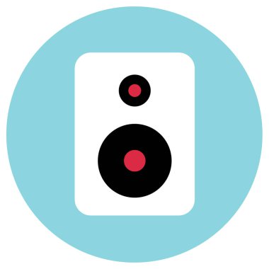 ses hoparlörleri kayıt vektör simgesi 