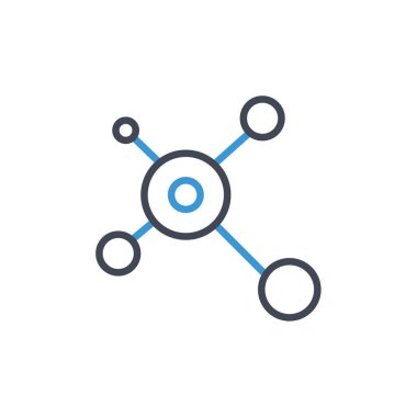 İnternet paylaşım simgesi, vektör illüstrasyonu basit tasarım