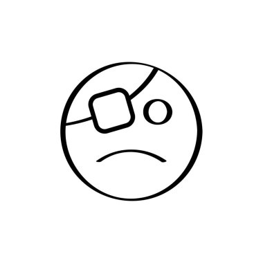 emoji yüz simgesi vektör çizimi tasarımı