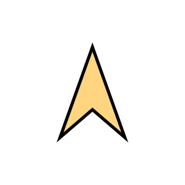  Ok düğmesi. düz biçim simgesi tasarımı