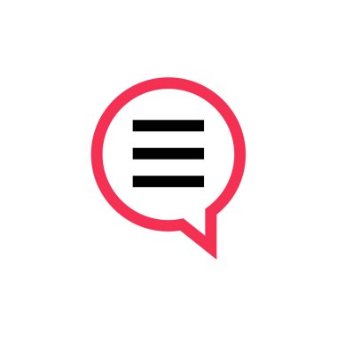 SMS & Metin Mesajlaşması ikon vektör çizimi