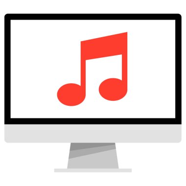 müzik Not basit kutsal kişilerin resmi, vektör çizim