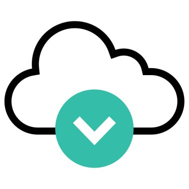 ok aşağı simge vektör illüstrasyonu