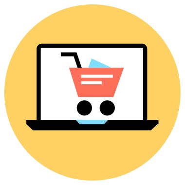 İnternetten alışveriş. Basit tasarım