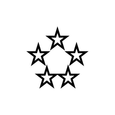 Yıldız logo vektör simgesi tasarımı 