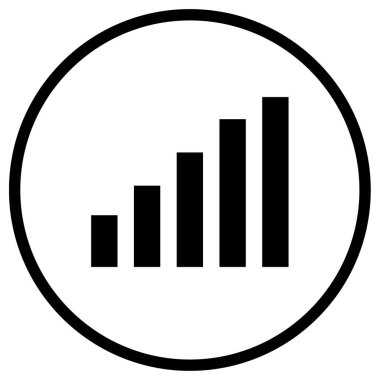 grafik çizelgesi simgesi, vektör illüstrasyonu 