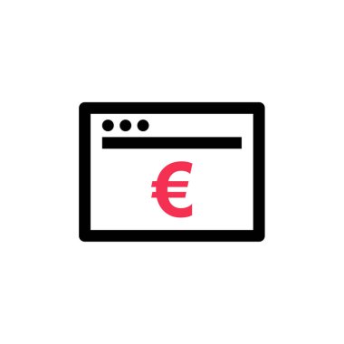 tarayıcı pencere simgesi. düz dizayn. vektör illüstrasyonu. 