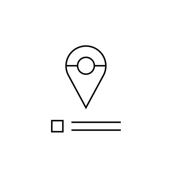 Символ Gps Навигационный Символ Простой Дизайн — стоковый вектор