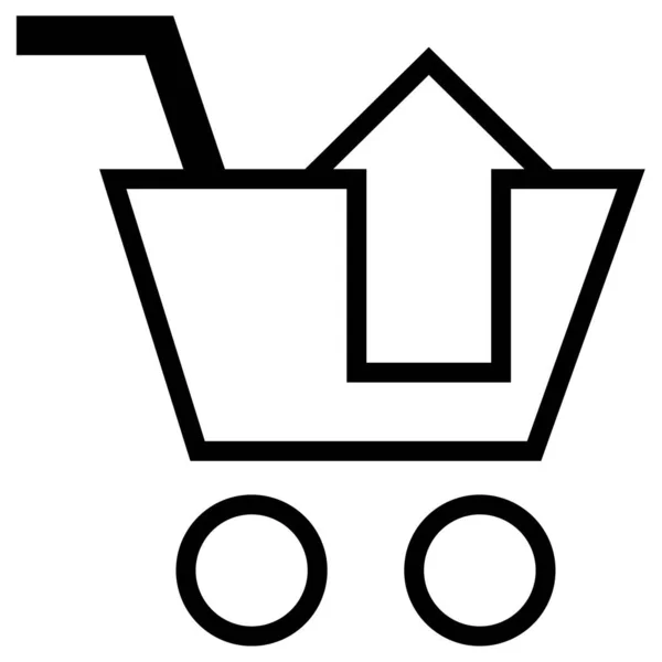 Handel Och Shopping Ikon Koncept Vektor Illustration — Stock vektor