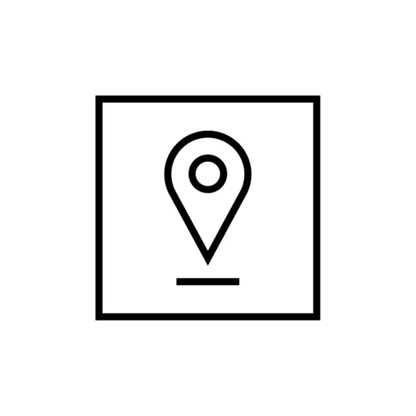 Gps Pictogram Navigatiesymbool Eenvoudig Ontwerp — Stockvector