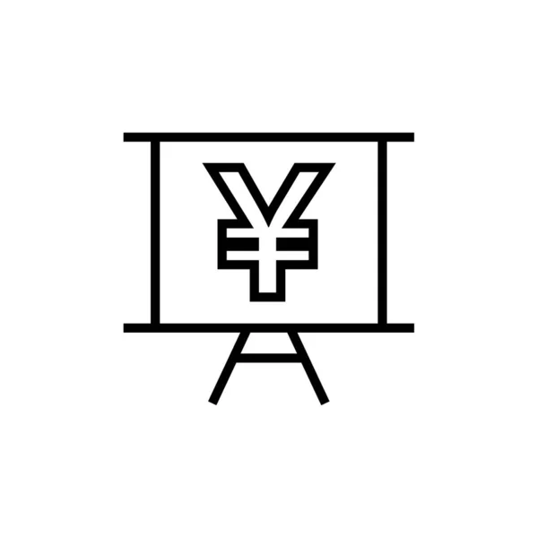 Yen Icon Vector Illustration — 스톡 벡터