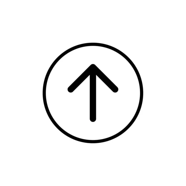 Upload Icon Flat Style Vector Illustration — Stock Vector