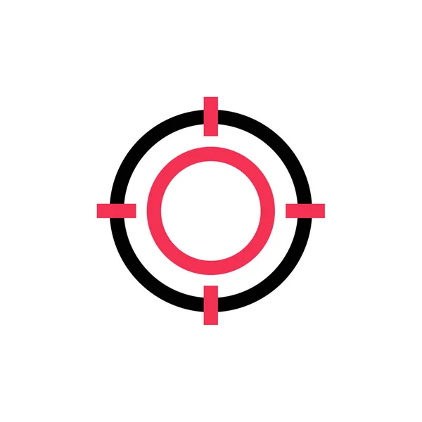 Ziel Logo Vorlage Vektor Symbol Illustration Design — Stockvektor
