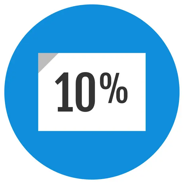 Percentage Web Icon Simple Illustration — Stock Vector
