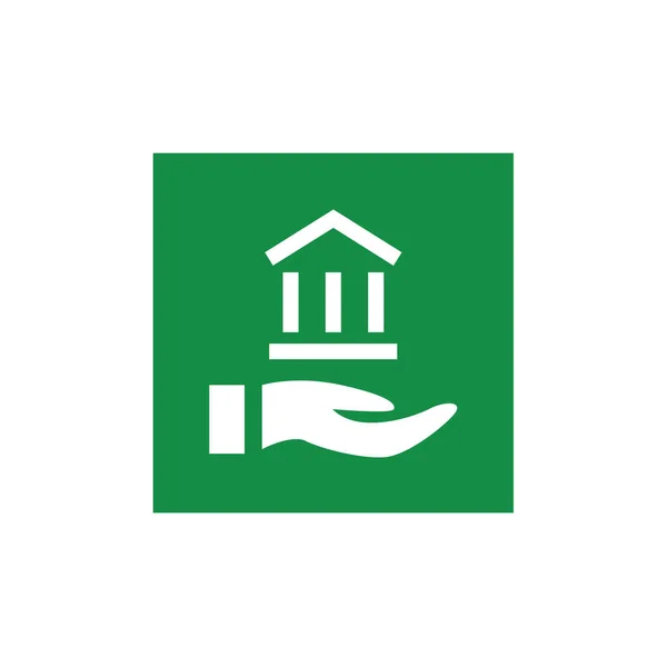 Vektorillustration Des Modernen Banksymbols Logo — Stockvektor