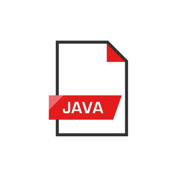 Java Icono Extensión Nombre Archivo — Vector de stock